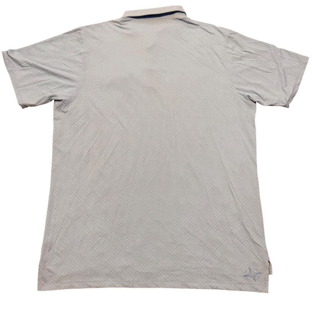 B. Draddy Sport Mar-a-Lago Club Polo Shirt Blue Geometric Men's Size XL BD-CC-03 - Picture 2 of 9